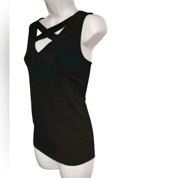 Nine West Cross-Front Sleeveless Top Size Small - Picture 3 of 6